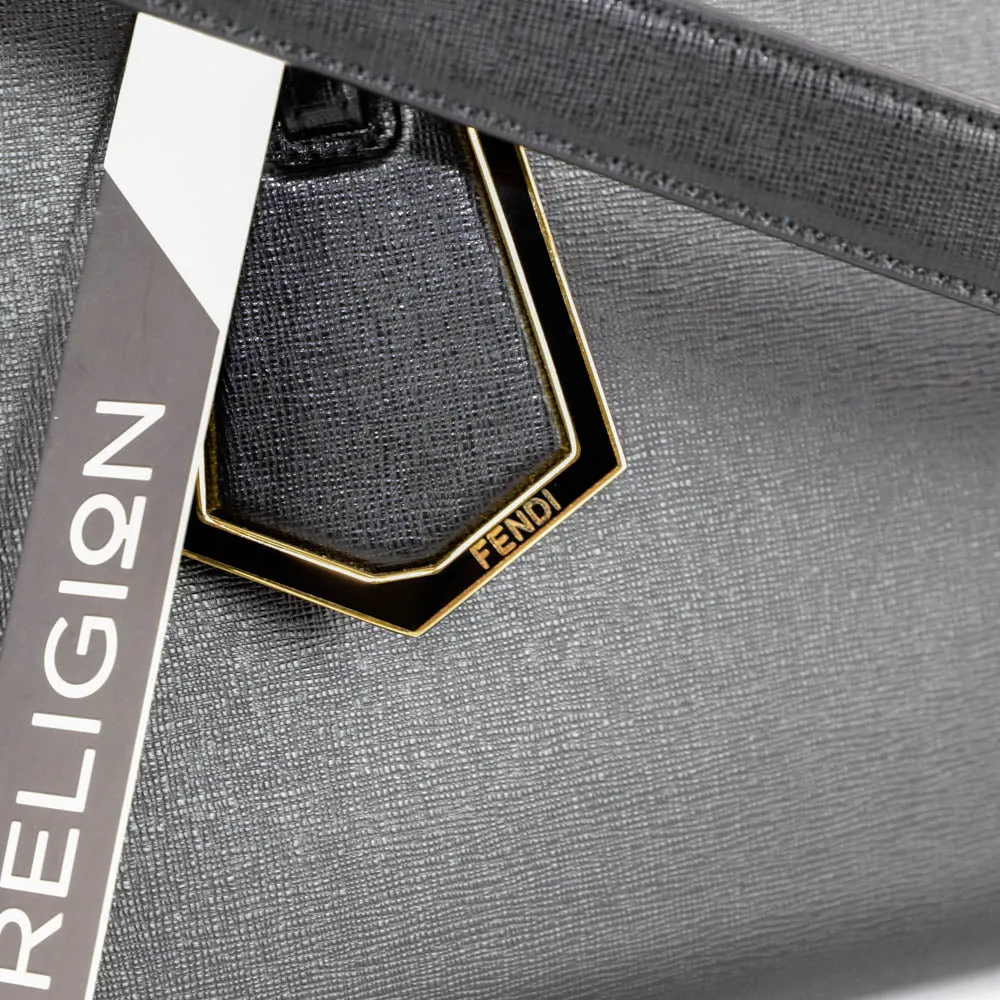 2Jours Medium Leather Tote in Black