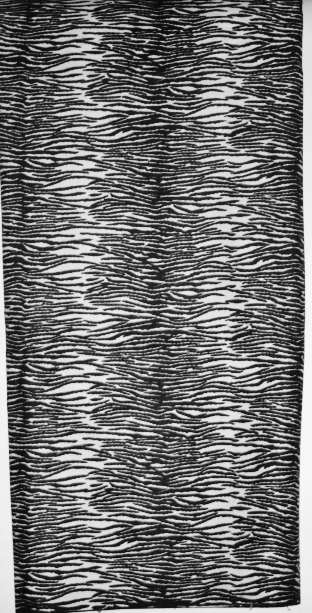 African Zebra Print Fabric 6 Yards Black and White