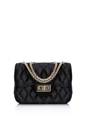 After Hours Velvet Crossbody - Black