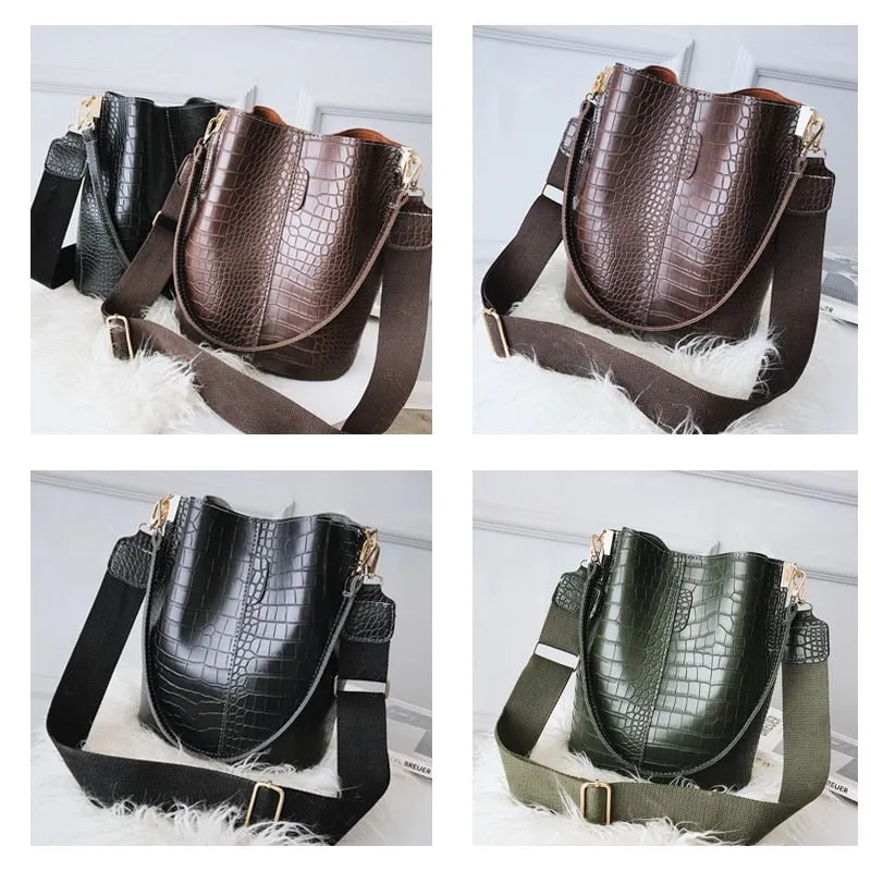 Ansloth Crocodile Crossbody Bag For Women Shoulder Bag Brand Designer