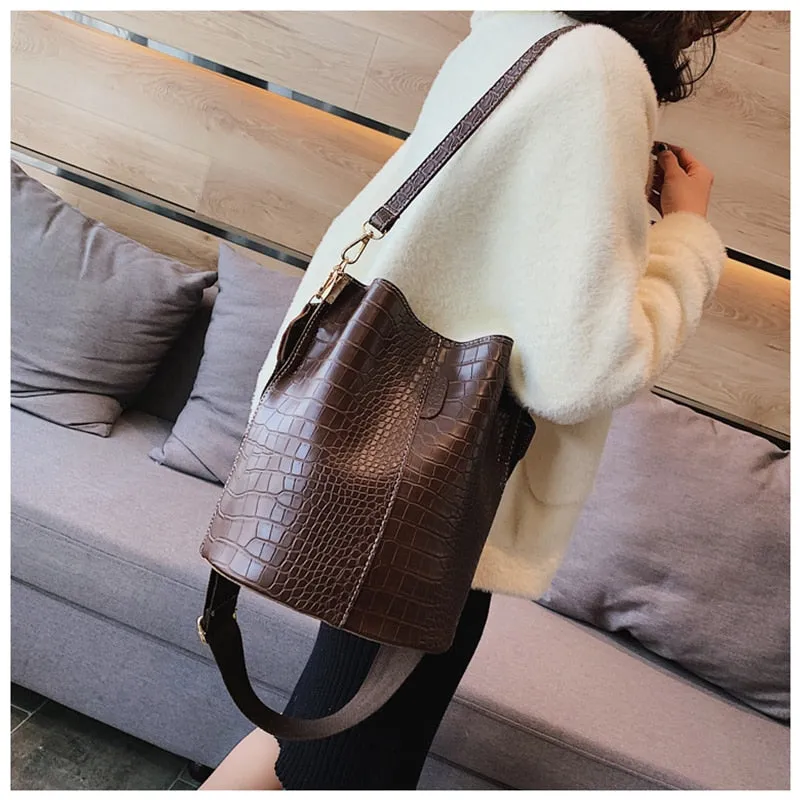 Ansloth Crocodile Crossbody Bag For Women Shoulder Bag Brand Designer