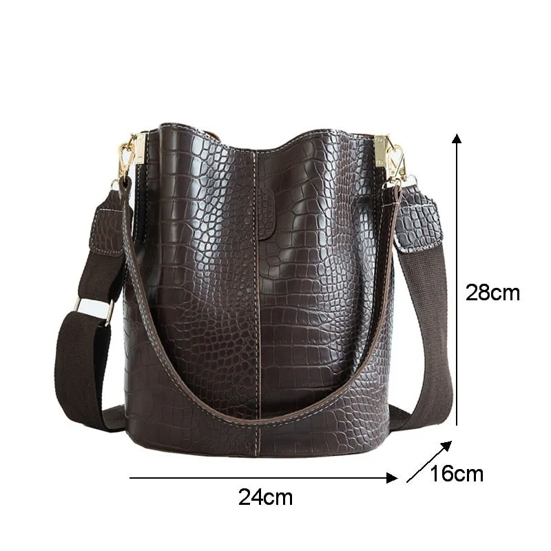 Ansloth Crocodile Crossbody Bag For Women Shoulder Bag Brand Designer