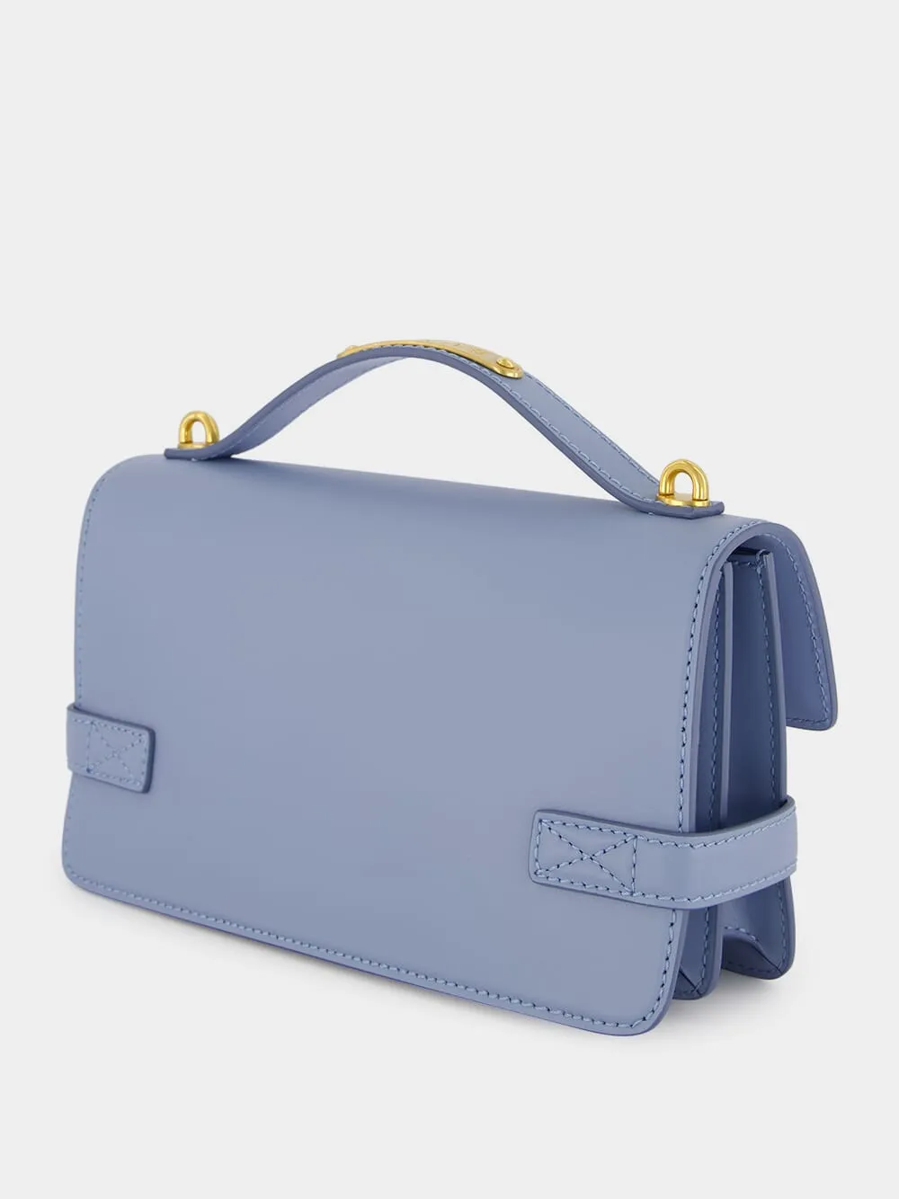 B-Buzz shoulder 24 Blue Calfskin Bag