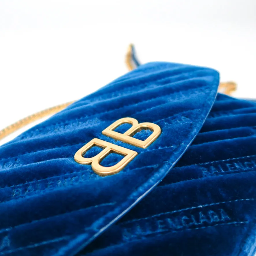 BB Round bag in Velvet Royal Blue