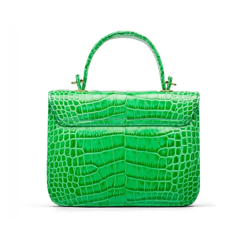Betty Bag - Emerald Green Croc
