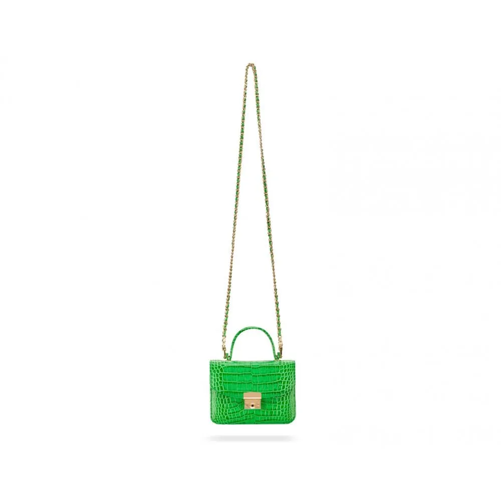 Betty Bag - Emerald Green Croc