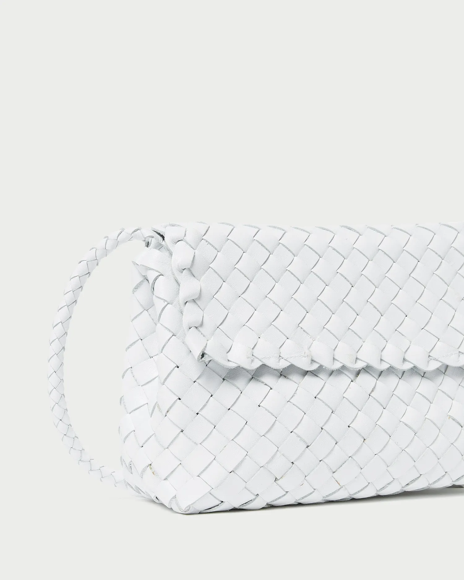Billie White Leather Shoulder Bag