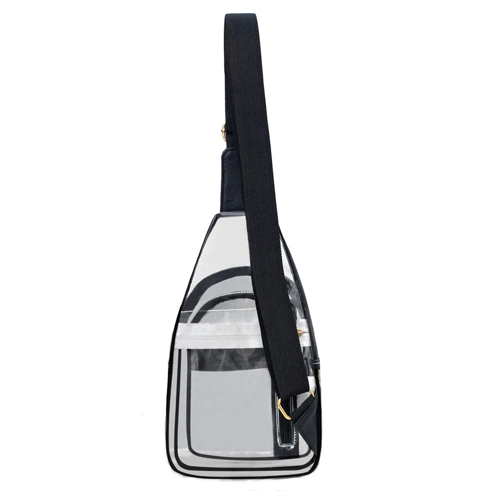 Black NGIL Clear Fashion Sling Bag