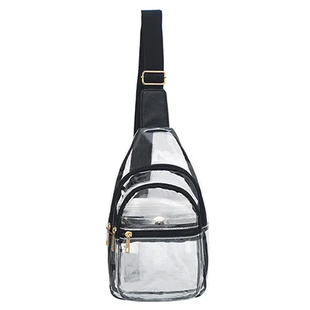 Black NGIL Clear Fashion Sling Bag