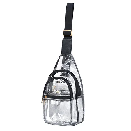 Black NGIL Clear Fashion Sling Bag