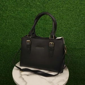 Black Three Zip Handbags
