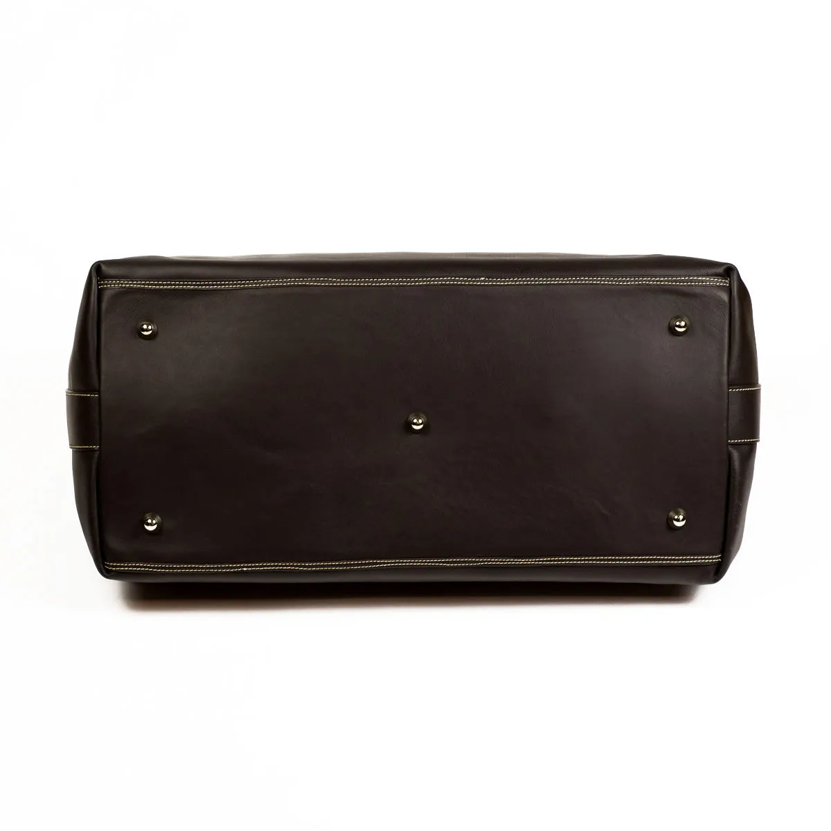 Brown Pompei leather travel bag
