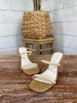 Butter Rattan Heel