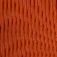 CALVIN KLEIN Womens Brown Ribbed Sleeveless Scoop Neck Tank Top