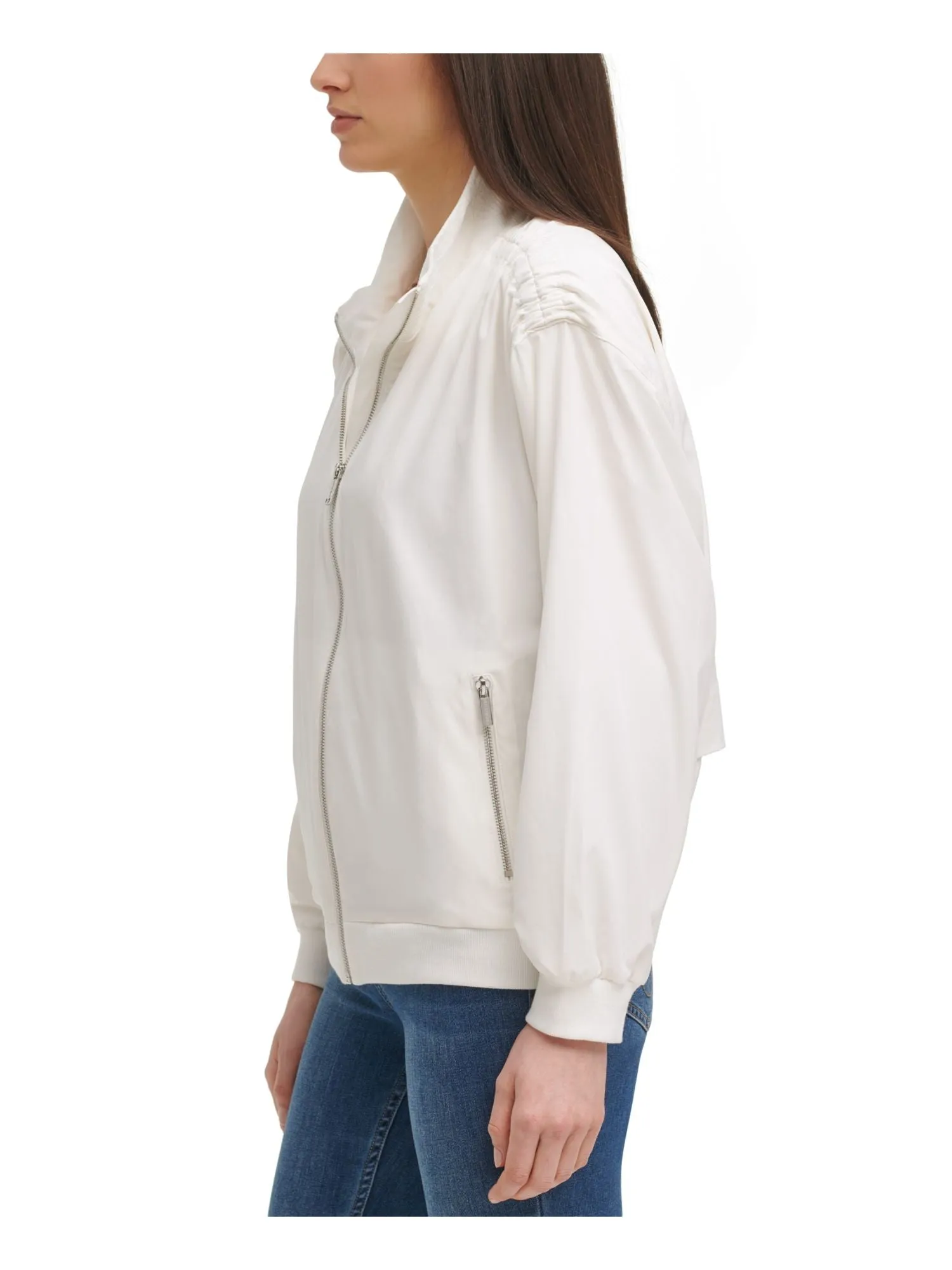 CALVIN KLEIN Womens Stretch Pocketed Jacket
