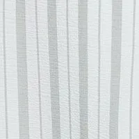 CALVIN KLEIN Womens White Zippered Ruched Unlined Tie Belt Striped Sleeveless Surplice Neckline Maxi Faux Wrap Dress
