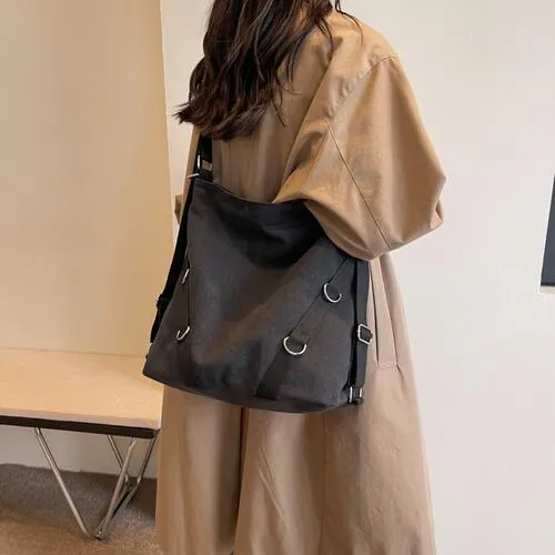 Canvas Crossbody Bag WH