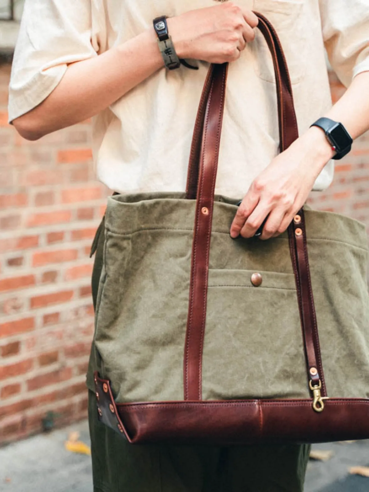 Canvas Tote Bag for Men Cool Men's Tote Bags Tote Bag on Shoulder Mens Men's Tote Bags for Work