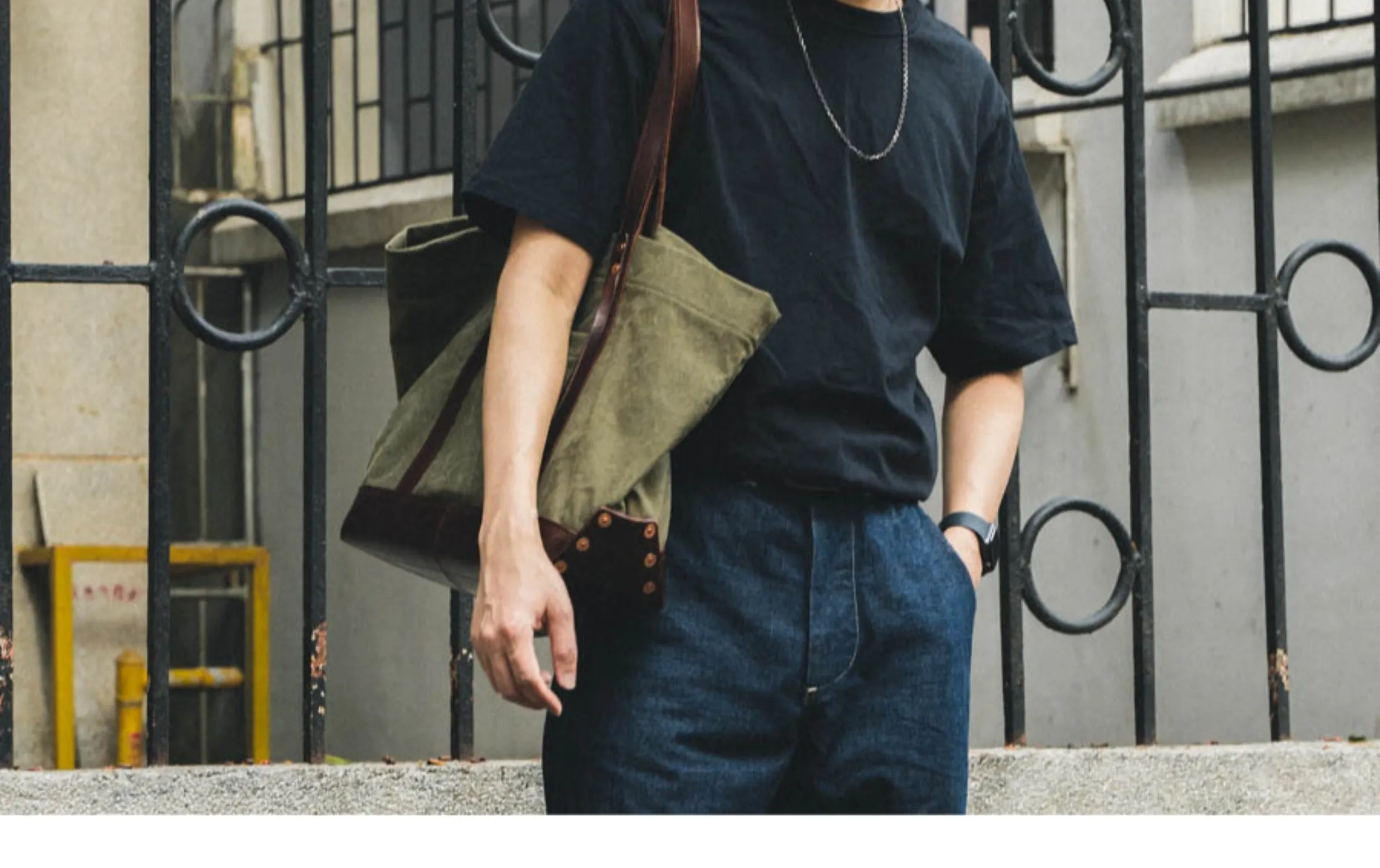 Canvas Tote Bag for Men Cool Men's Tote Bags Tote Bag on Shoulder Mens Men's Tote Bags for Work