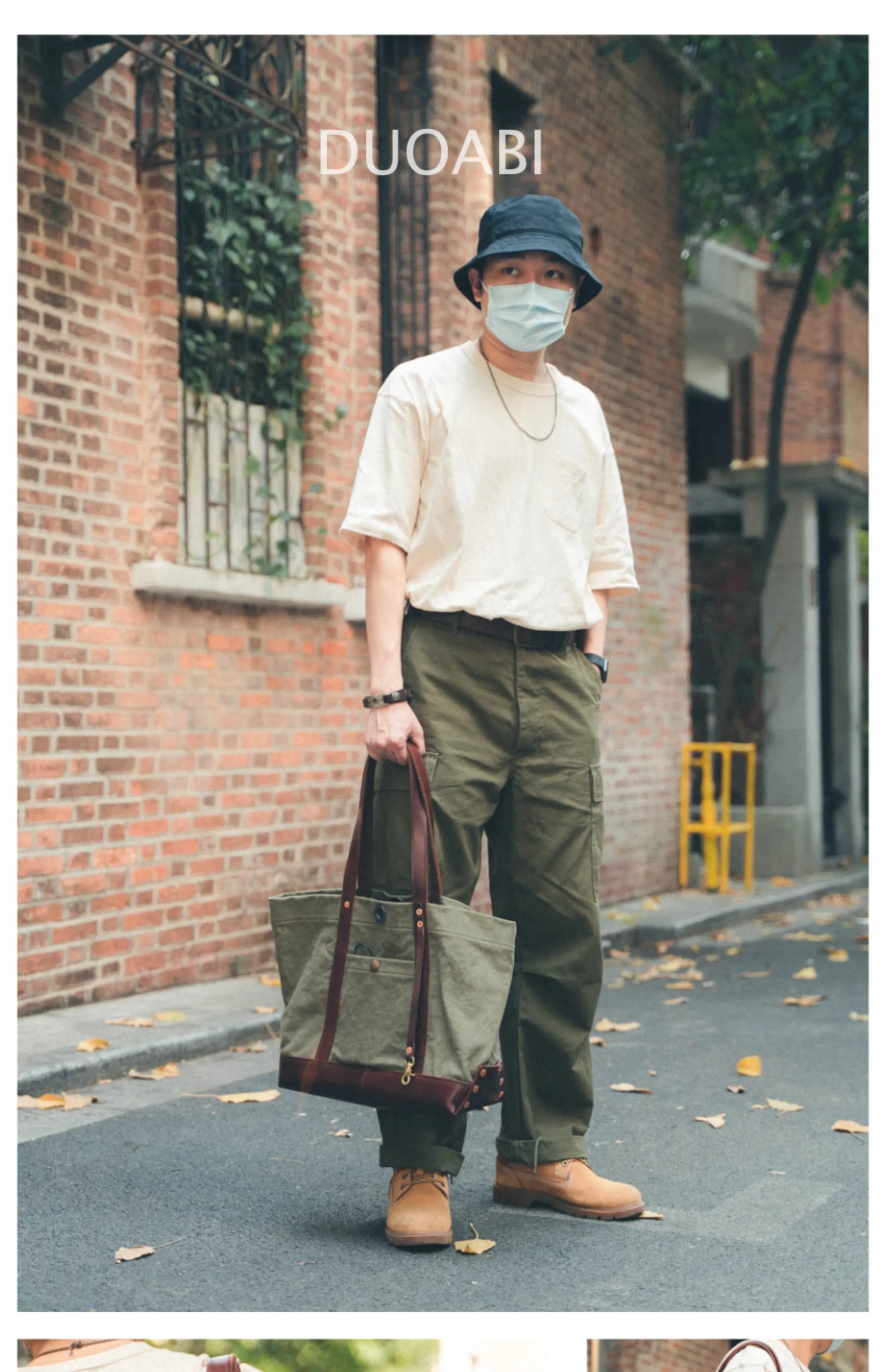 Canvas Tote Bag for Men Cool Men's Tote Bags Tote Bag on Shoulder Mens Men's Tote Bags for Work