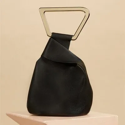 Christmas Gift Fashion Acrylic Handle Women's Handbags Designer Brand Female Tote Luxury Pu Lady Hand Bags Summer Irregular Bucket Bags Purses
