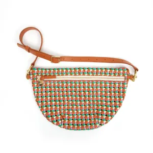 Clare V - Grande Fanny in Multi Mercado Rattan