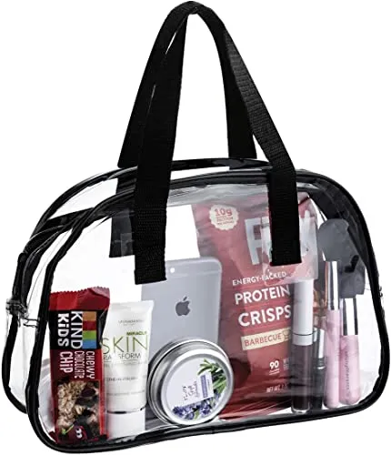 Clear Makeup abd Purse Bag Stadium Approved Great for Work, Events,