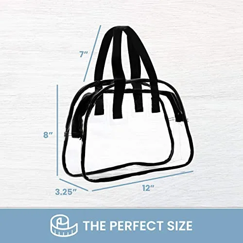 Clear Makeup abd Purse Bag Stadium Approved Great for Work, Events,