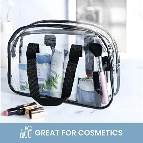 Clear Makeup abd Purse Bag Stadium Approved Great for Work, Events,