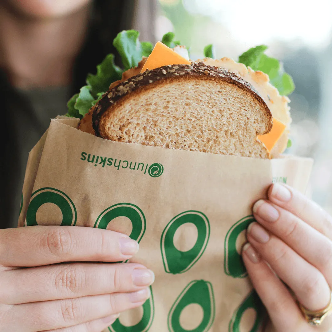 Compostable   Unbleached Kraft Paper Sandwich Bags