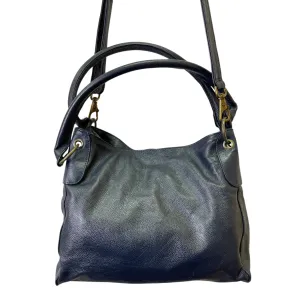 Crossbody Leather By Wanderers In Blue, Size:Large