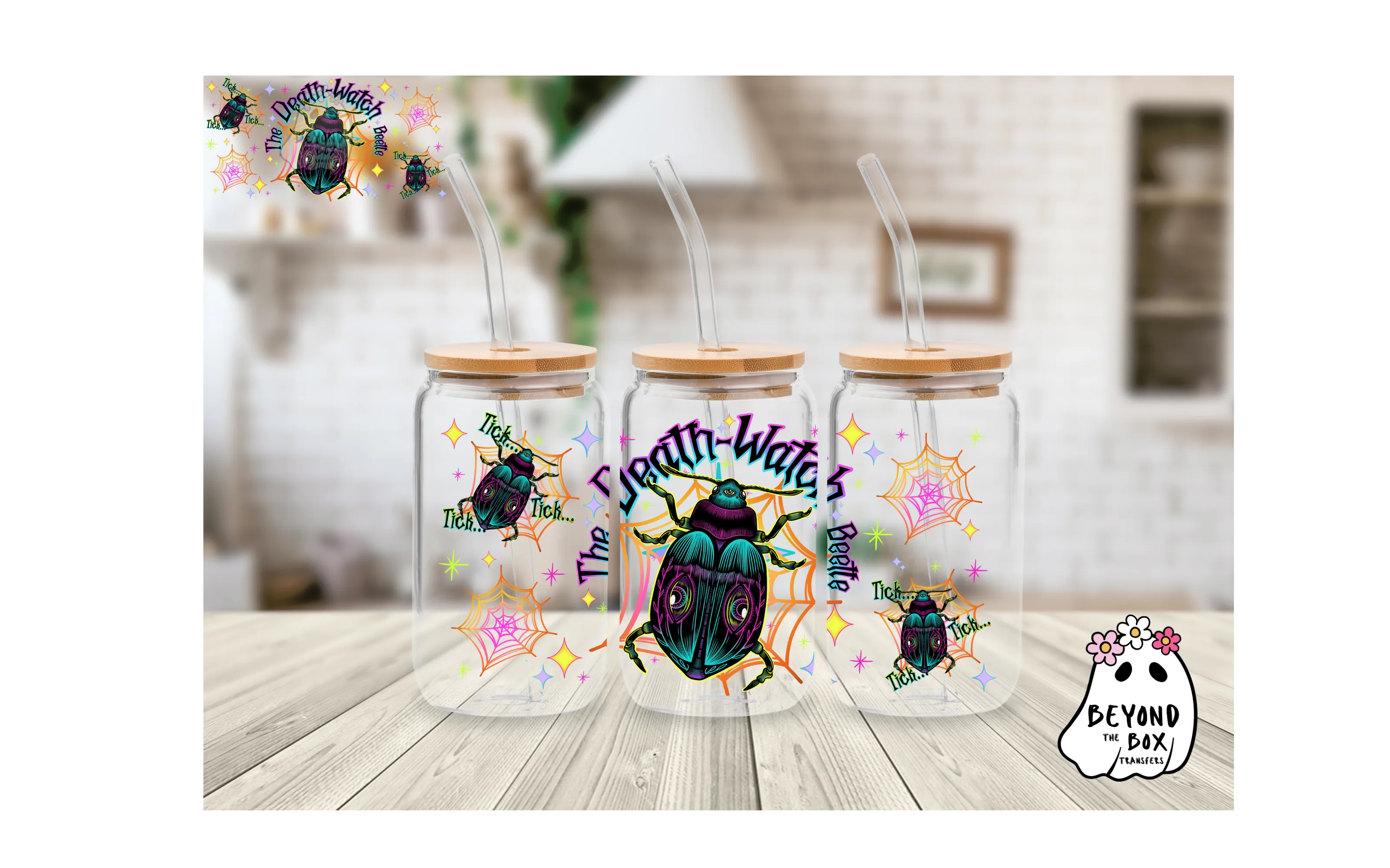 Death Watch Beetle 16oz UVDTF wrap