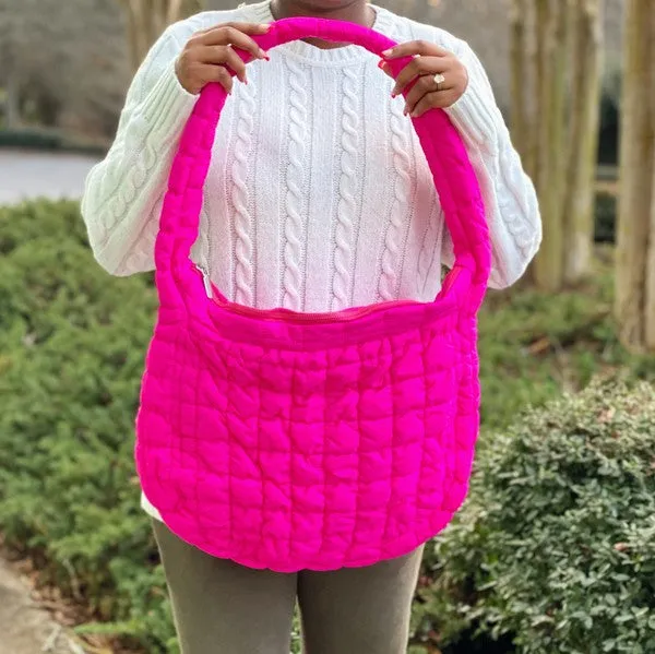 Ellison and Young- Carry All Quilted Cross Body Bag- 3 COLORS