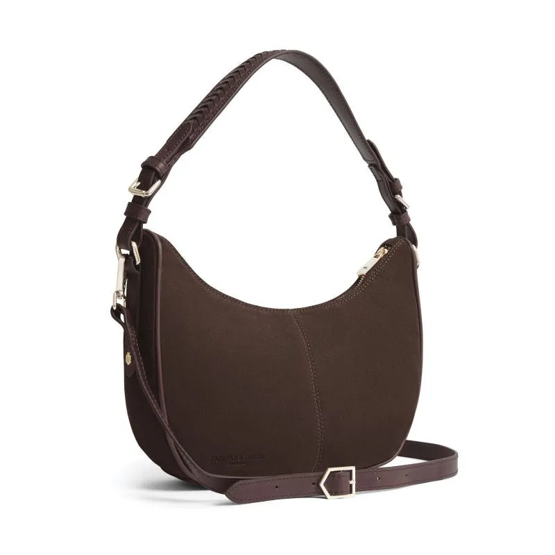 Fairfax & Favor Tetbury Crescent Ladies Shoulder Bag - Chocolate