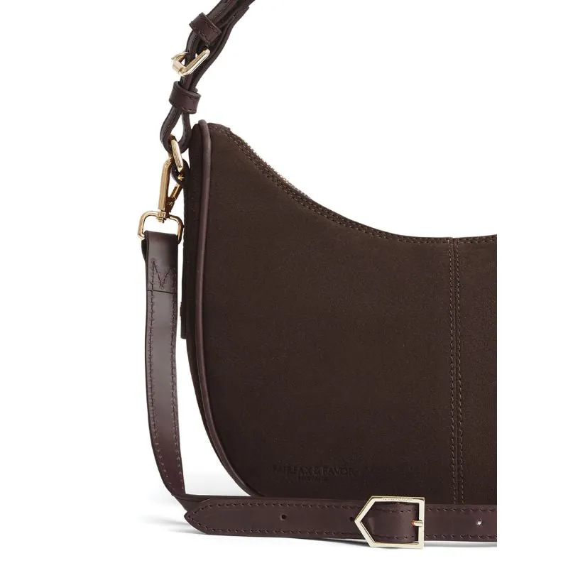 Fairfax & Favor Tetbury Crescent Ladies Shoulder Bag - Chocolate