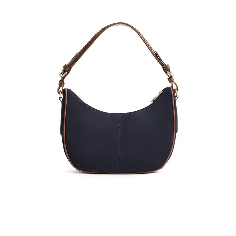 Fairfax & Favor Tetbury Crescent Ladies Shoulder Bag - Navy