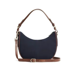 Fairfax & Favor Tetbury Crescent Ladies Shoulder Bag - Navy