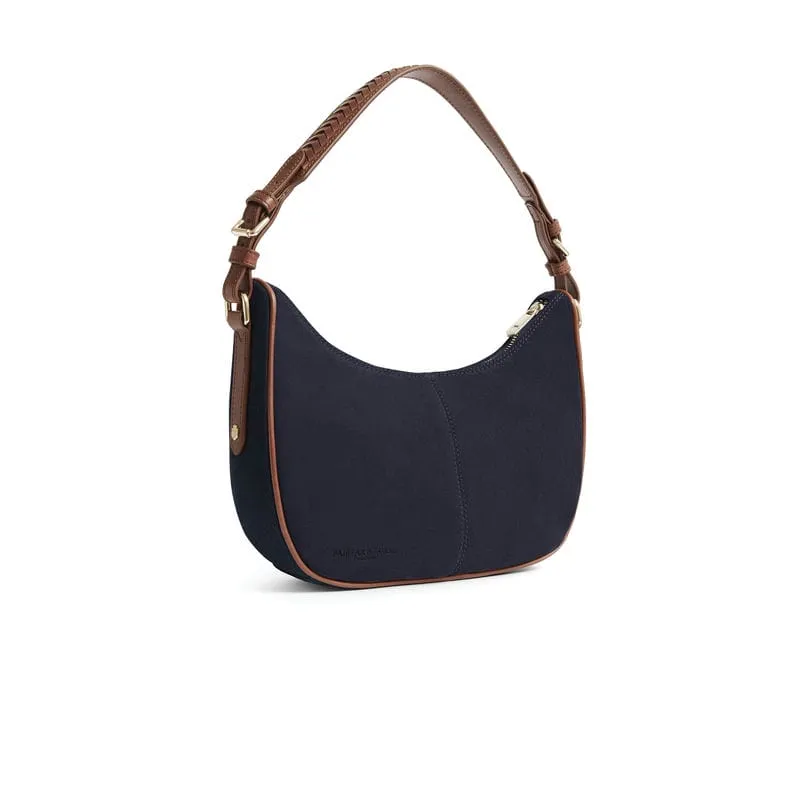 Fairfax & Favor Tetbury Crescent Ladies Shoulder Bag - Navy