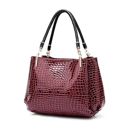 Fashion Alligator pattern pu leather handbag