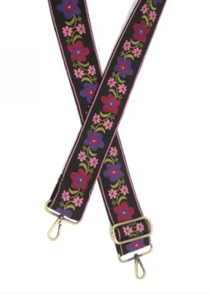 Folk Floral Embroidered Guitar Strap