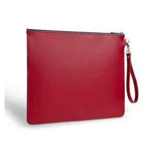 Handmade Leather Folio Case - Red - 2 Sizes - Made in England