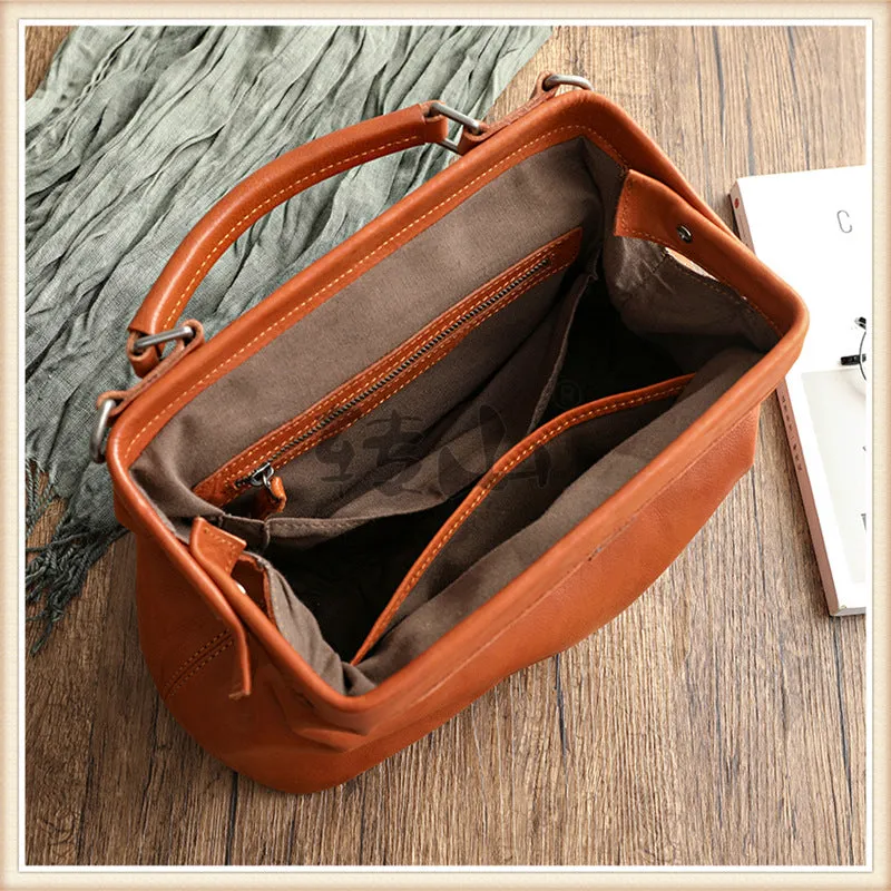 Handmade Vege Tanned Leather Tote Bags for Women 2051