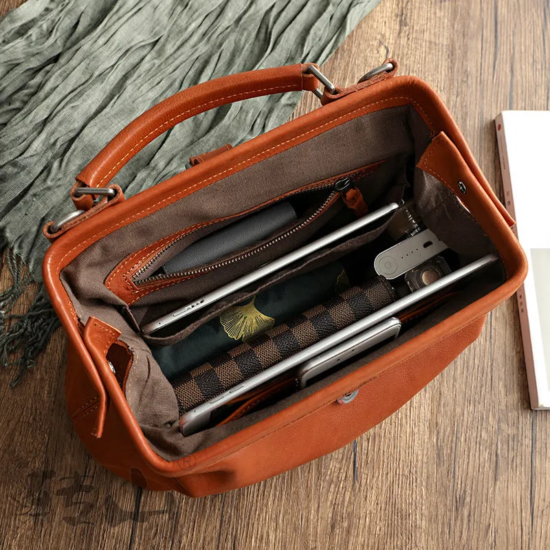 Handmade Vege Tanned Leather Tote Bags for Women 2051