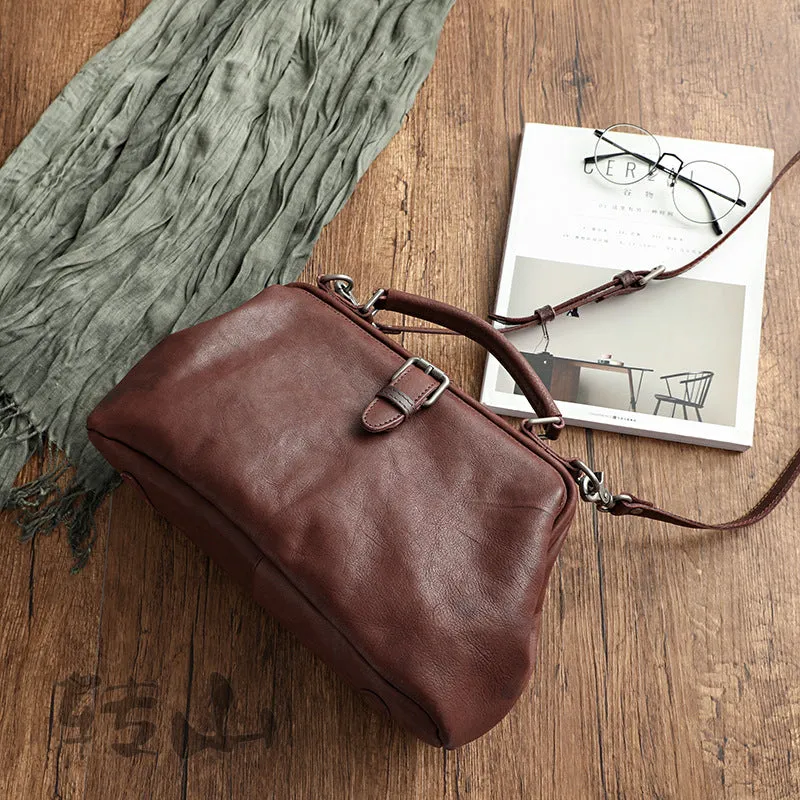 Handmade Vege Tanned Leather Tote Bags for Women 2051