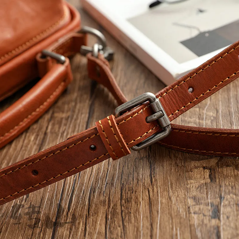 Handmade Vege Tanned Leather Tote Bags for Women 2051