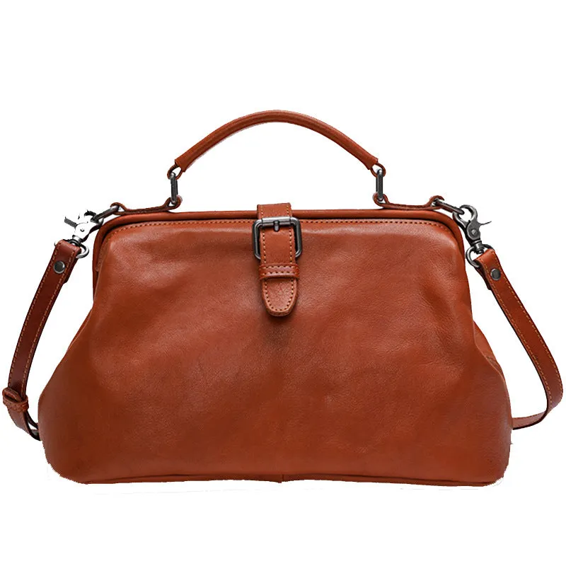 Handmade Vege Tanned Leather Tote Bags for Women 2051