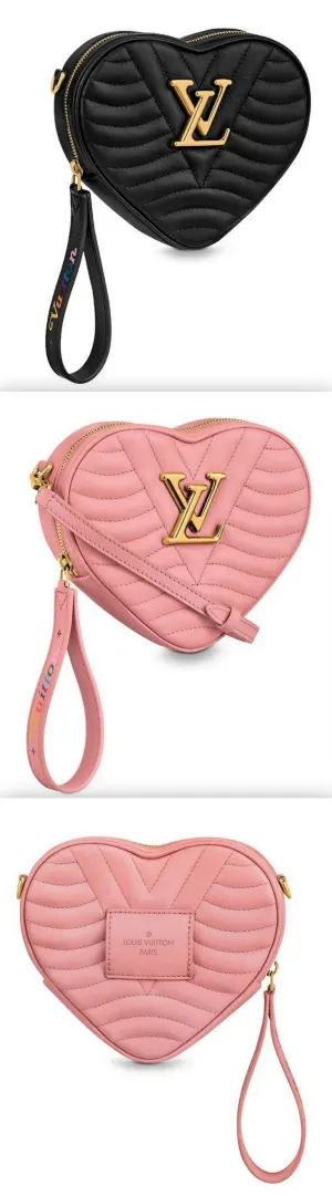 Heart New Wave Bag - Black or Pink