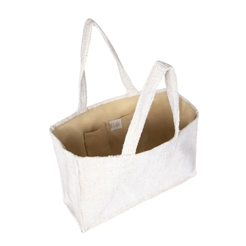 Ifaty white beach tote bag - THE NICE FLEET
