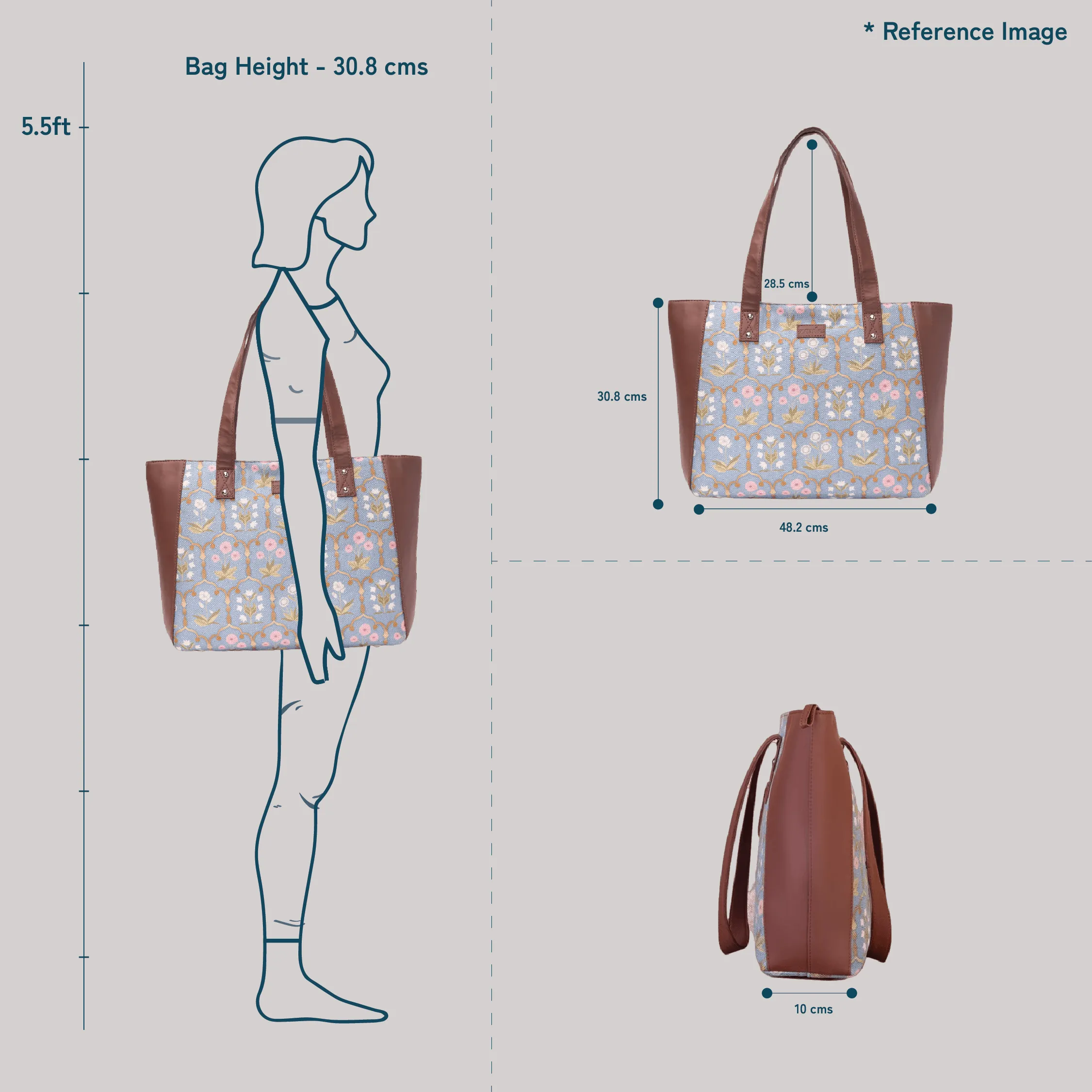 Ikat Arrow Side Tote Bag