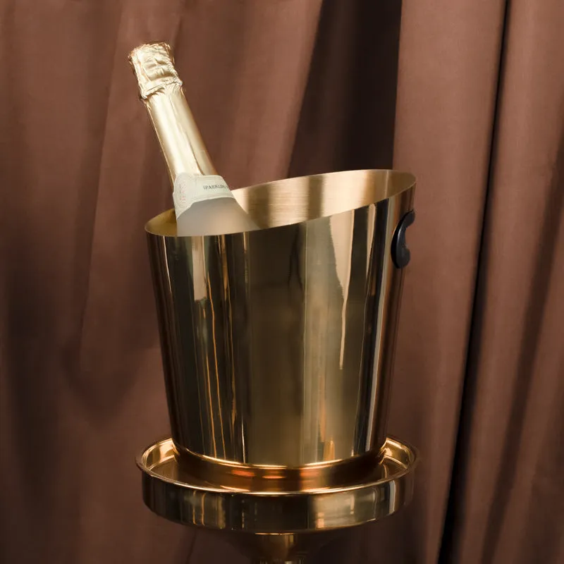 Inclined Stainless Steel Ice Bucket Ice Bucket Household Beer Bucket